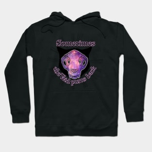 Sometimes the void purrs back Hoodie